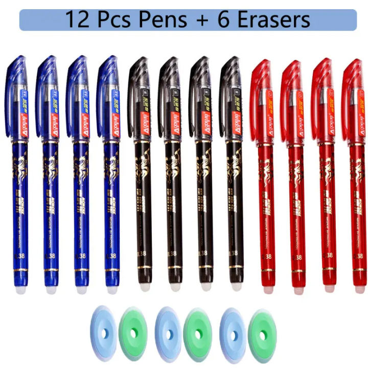 100Pcs/Set%20Erasable%20Refill%20Erasable%20Pens%20Gel%20Pen%20Sketch%20Writing%20Stationery%20for%20Notebook%20School%20Office%20Supplies%20Cute%20Kids%20Pencil%20-%20Image%205