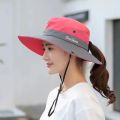 Women'S Summer Sun Hat with Large Brim Breathable and Foldable Sun Protection Fisherman'S Hat Beach Hat Outdoor Fishing Hat.