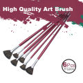 high-grade sable hair 6pcs/set fish tail fan shape Watercolor gouache acrylic paint pen artist oil painting brush art supplies. 