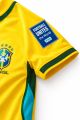 A3H Premium Polyester Round Neck Jersey for Men-Brazil Home Kit - Brazil Thai Premium Football Jersey For Men - Brazil Jersey.
