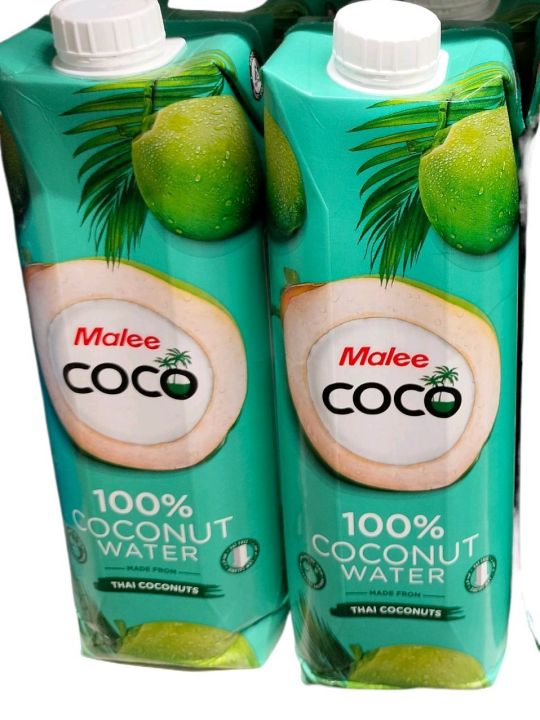 malee coco 100%coconut water made in Thailand 1litre pack