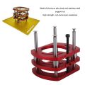 Router Lift Base Aluminum Alloy Router Table Saw Insert Plate Lifting System Base Kit for Small Trimming Machines.