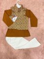 Most demanding Kids party panjabi set - 3 pcs panjabi set with panjabi , koti and trowser. 