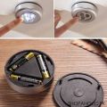 Bright LED Push Button Lights Self Stick Adhesive Backing Spot Lamp. 
