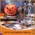 12/24pcs Halloween Themed Pencil Set with Erasers Pumpkin/Skeleton/Bat/Spider Pattern Pencil Party Favor Pack, 12 Random Mix.
