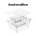 Sous vide shelf bracket bracket stainless steel sous vide cooker 11L container and rack double wall container with 11 liter lid strong material. 