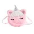 Kids Fashion Plush Shoulder Bag Cute Cartoon Unicorn Wallet Girls Handbag Baby Accessories. 