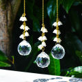 2pcs Lily of the Valley Sun Catcher Crystal Sun Catcher Car Hook, Car Pendant, Flower Bead Pendant, Room Decor, Home Decor.