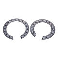 38 39/40 41 inch PVC Circle Sound Hole Rosette Inlay Sticker for Guitars Decor Black + Silver Sound Hole Rosette Sticker. 