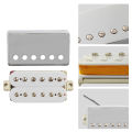 Phrilam Pro LP  Vintage Alnico 5 Covered Humbucker Neck Bridge Pickups Set  7.6/8.8K for LP Style Electric Guitar. 
