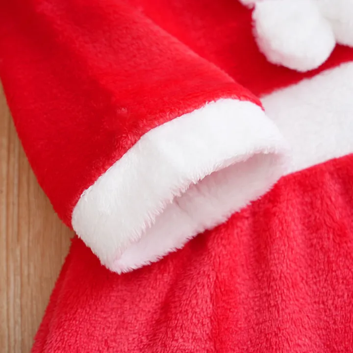 Christmas%20Newborn%20Clothes%20Cute%20Bow%20Flannel%20Comfortable%20And%20Soft%200-18%20Girls%20Autumn%20And%20Winter%20Long%20Sleeved%20Baby%20Skirt+Hat%20-%20Image%205