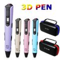 New 3D Printing Pen Children DIY Painting Toys Upgraded LCD Screen Creative Handmade Toys Niche Holiday  PLA Filagment. 