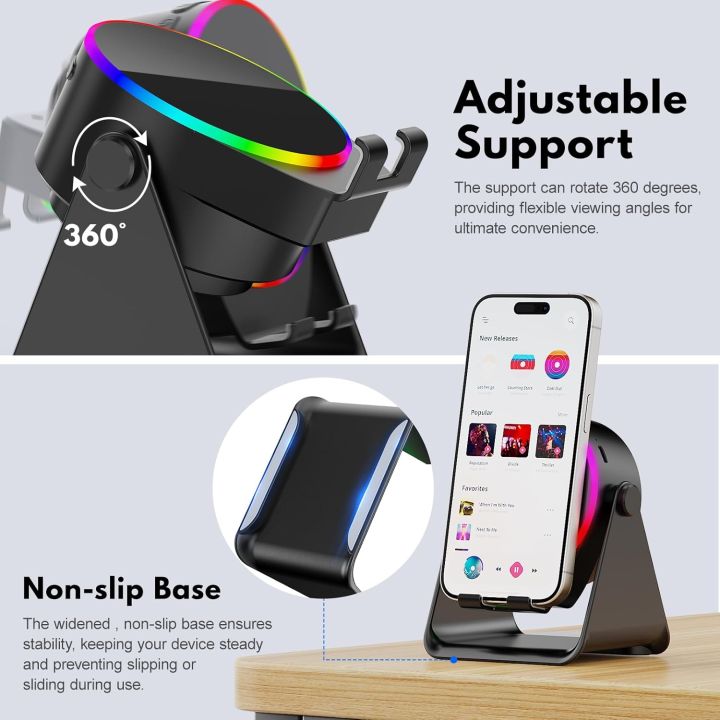 5%20In%201%20RGB%20Powerful%20Bluetooth%20Wireless%20Speaker%20Mobile%20Phone%20Stands%20Portable%20HIFI%20Sound%20Subwoofer%20Boombox%20Magnetic%20Tablet%20Brack%20-%20Image%205