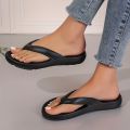 New women's elegant arch support flip flops, indoor/outdoor use, summer beach sandals, casual shoes with EVA soles, comfortable. 