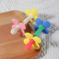 New 2 in 1 Baby Silicone Flower Teether - Safe & Soft Chewing Toy for Soothing Sore Gums, BPA-Free, Easy-to-Hold Teething Toy. 