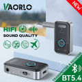 Upgraded Bluetooth 5.4 Car AUX Audio Adapter HiFi Stereo Music Wireless Receiver Transmitter 3.5MM With Mic Calling For Car Kit. 
