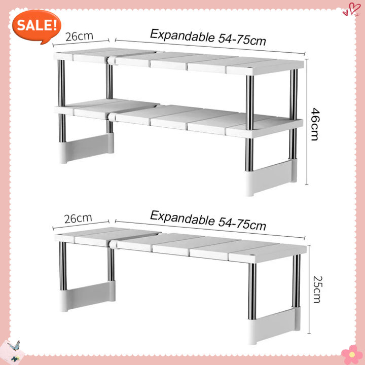 Stackable Storage Rack Wardrobe Layered Partition Rack Closet Sorting ...
