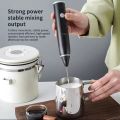 Milk Frother, 3 Gear Adjustable Coffee Frother Electric Whisk, USB Rechargeable Milk Froth with Portable Stainless Steel Stirring Head. 
