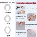 Sitz Bath, Sitz Bath for Hemorrhoids, Sitz Bath for Toilet Seat, Postpartum Care, Sits Bath Kit for Women, Collapsible, Flusher Hose, Drain Holes, Wider Seating Area, Deeper Bowl.