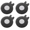 4-pack Golf Cap Clips - Zinc Alloy With Strong Magnet, Magnetic Hat Clips For Metal Ball Markers, Great for Golf Lovers.