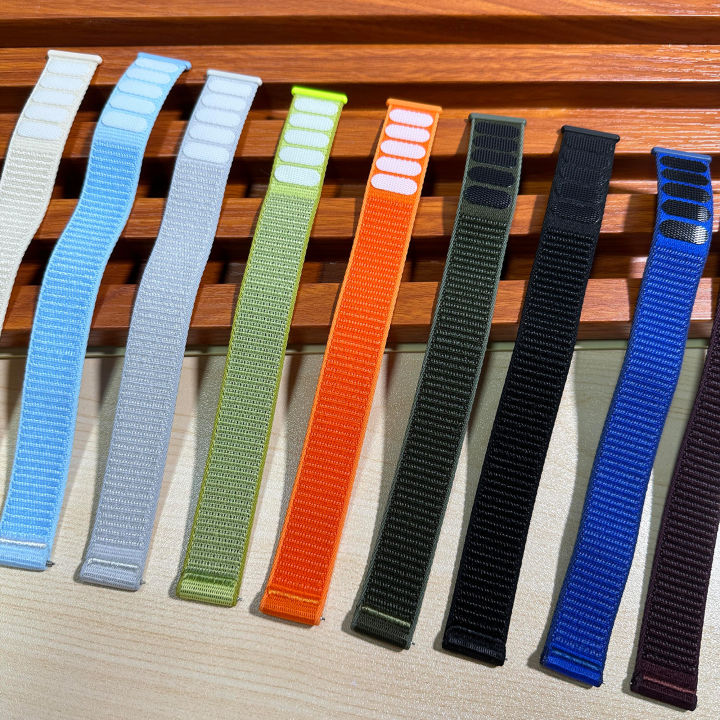 New Design Quick Release Hook Loop Adjustable For Comfort D-elugs Nylon Strap Elastic Nylon Watch Strap 22mm Watchbands