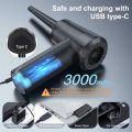 Protable Air Duster for Computer Cleaning 53000RPM Cordless Compressed Air Blower with LED Light for PC computers Keyboard Clean. 