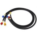 R410A AC Charging Hose Set 1/4'' SAE 800 PSI for HVAC Air Condition Refrigerant Hoses R134A R12 R22 R502 Air Condition. 