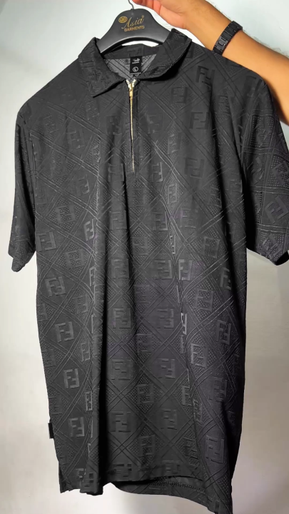 Men’s Casual Plain Black T-Shirt – Soft Cotton, Half Sleeve | Daraz.pk