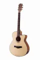 Enya Amari 408C Semi Acoustic Guitar With Free Bag Capo String Cable Strap and pick. 