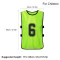 6/12PCS Kid's Football Pinnies Quick Dry Soccer Jersey Youth Sports Scrimmage Basketball Team Training Numbered Bibs Sports Vest.