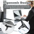 2 Pcs - 2 Heights Laptop Stands Riser, Mini Invisible Compact Foldable Laptop Riser for All Sizes Laptopstand Notebook Tablet Mobile| Portable Keyboard Riser | Self-adhesive Durable Material build | Lightweight Laptop Cooling Stands | Black | ZuniFashions. 