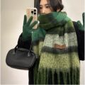 230*40cm Mallard Premium Winter Scarf Women 2025 New Korean Style Thick Warm Fashionable Neck Warmer Cold Weather Accessories.
