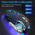 AIEACH Bluetooth Mouse Gaming Computer Rechargeable Wireless Mouse USB Mechanical E-Sports Backlight PC Gamer Mouse For Computer. 