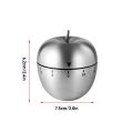 1pc Creative Kitchen Mechanical Timer Stainless Steel Egg-Type Timer 60 Minutes Student Timing Baking Cooking Reminder. 