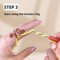 Handmade Crochet Tension Ring Adjustable Hook Ring Yarn Tension Ring For Crochet Lovers Sewing Knitting Accessories.
