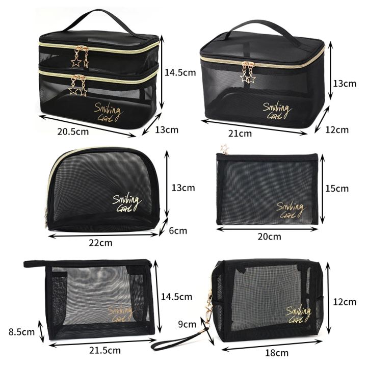 Women%20Travel%20Cosmetic%20Bag%20Large%20Capacity%20Black%20Mesh%20Makeup%20Case%20Organizer%20Storage%20Pouch%20Casual%20Zipper%20Toiletry%20Make%20Up%20Wash%20Bags%20-%20Image%205