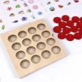 Wooden Multifunctional Memory Chess With 5 Game Cards For Teaching Shapes, Letters, Alphabets, Fruits, Vegetables, Animals For Kids. 