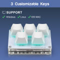 SayoDevice K05 HE Rapid Trigger Hall Magnetic Switches RGB Light Music Rhythm Game Keyboard for O3C DJMAX SDVX Geometry Dash. 
