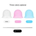2Pcs/set Hairdressing Hair Dyeing Caps With Metal Hooks Professional Barber Silicone Hair Dye Cap Barbershop Salon Styling Tools. 