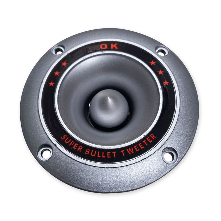 Super Bul-let Tweeter 75W 4 Inch Tweeter Dome Speaker 75W Tweeter 4 Ohm Tweeter 12V 4 Inch 75W Dome Tweeters For Home Theater Stereo Amplifier Speakers