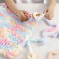 1Pc 250g Chunky Yarns for Knitting and Crochet Blanket Cushion Multicolor Chenille Thick Line Soft Warm Crochet Yarn Scarf Line. 