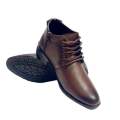 Brown Leather Chelsea Long Ankle Boots For Men (Nep Mart). 