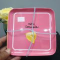 (K). Waitrose Frutty Square Plate Set of 4 Cocktail Tray. 