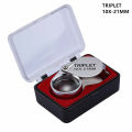 Pocket Jewelry Magnifying Glass Jewelers Eye Tools Jewellery Folding Loupe Glass Lens Magnifying Triplet Glass Jewelry Diamond. 