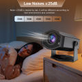 Android 11 HM400 Pro Projector Light Source LED Display Large Screen Dual Wi-Fi6 BT5.2 720P Portable Cinema Projector Upgraded. 
