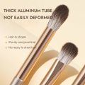 GECOMO 8 Pieces Soft Synthetic Eye Makeup Brush Set with PU Bag For Blending Eyeshadow Eyeliner Crease Eyebrow Brightening Eye. 