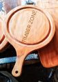 12 Inches Mahogany Wooden Round Head Pizza Board / Pizza Tray.