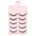MJ 5Pairs Little Devil False Lashes Natural Fake Eyelashes Fluffy Soft Daily COS Full Strip Lashes Band.