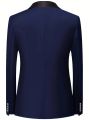 Men's Formal Suit Set Business Casual Slim Fit Tuxedo for Wedding, Long Sleeve Notch Lapel, Groom. 