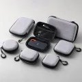 1Pcs Mini EVA Storage Bag Pouch Carrying Bag Zipper Earphone Case For Airpod Earphone/Phone/Charging Cable Digital Accessories. 